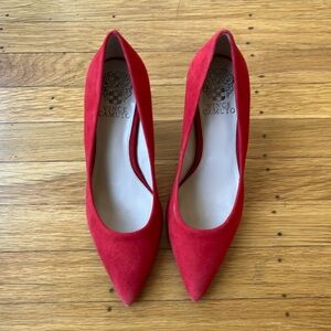 LIKE NEW Vince Camuto Thanley Red Heels - Sz 7